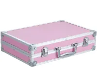 Miss Young GM20250 Cosmetics Gift Set 93 items Makeup eye shadow glosses blush powder and brushes in case Pink