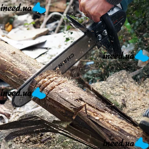 Chain Saw Nozzle 12" Chain saw for the Grand 300QF Pro Grinder with a chain lubrication system for 30cm Bulgarians with a handle and an oil tank