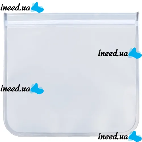 Многоразовые вакуумные пакеты Slip Lock Storage Bag LY-435 15 штук для сохранения продуктов Комплект силиконовых пакетов для хранения еды Прозрачные