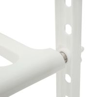 Многофункциональная регулируемая кухонная полка стойка Kitchen Rack 38-70 см для хранения посуды, Раздвижной органайзер под раковину 2 яруса Белая