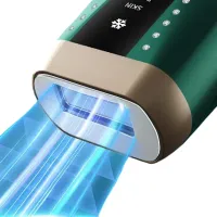 Professional Athome Ice Shedding T1 Laser Epilator for Facial and Body Hair Removal 36W Photo Epilator with Display and Cooling System
