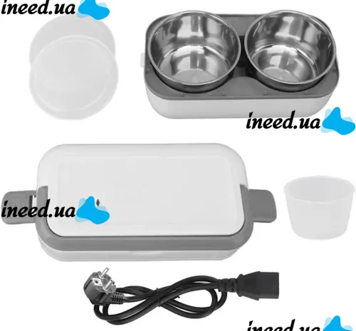 Електричний ланч бокс Cooking Lunchbox DFH-C01 200w 1,2 л для підігріву і приготування їжі з 2 чашами, харчової судочок контейнер для їжі від мережі