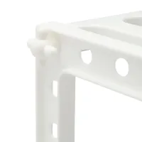 Многофункциональная регулируемая кухонная полка стойка Kitchen Rack 38-70 см для хранения посуды, Раздвижной органайзер под раковину 2 яруса Белая