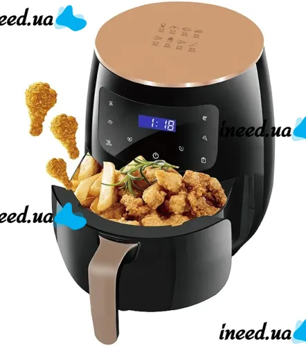 Oil-free Air Fryer Multi-oven Air Fryer Su Tai ST-505 6L for Cooking 2400W Oil-free Fryer with Air Grill Function S18
