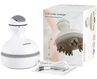 Беспроводной водонепроницаемый массажер Smart Scalp Massager ST-701 для головы, шеи и плеч Аккумуляторный массажер для кошек и собак Verte-X 3D Белый
