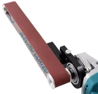 Belt sander adapter RUOKTOOL FT-140 M10 M14 on a Bulgarian Bulgarian milling machine 100mm/115mm/125mm, Grinder for polishing wood metal with 2 belts