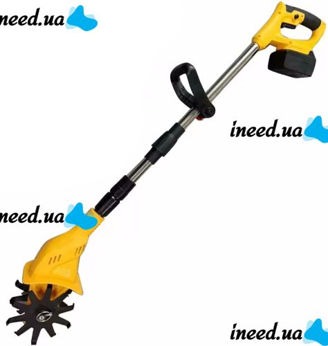 Cordless hand cultivator Dewalt DWOAS3CL for loosening and weeding vegetable garden Cordless electric cultivator Dewalt with 2 batteries for the garden