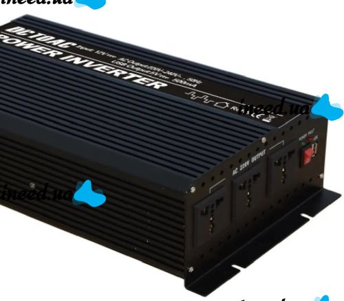 Автомобільний інвертор UN-3063 9000W 12V-220v, Авто перетворювач напруги струму від прикурювача і акумулятора 12В 9000В з захистом від перегріву