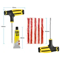 Puncture repair kit for tubeless tires CZK-8008 raw rubber, Puncture Repair Kit, Universal Repair Kit for car tires