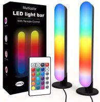 Комплект настільний кольоровий світильник лампа Ambient Light RGB D16 2 штуки з пультом ДУ, Світлодіодні лампи Wi-Fi підсвічування 25 см від USB