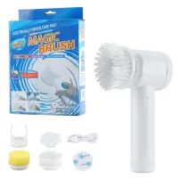  Magic Brush 5 in 1 Cordless Cleaning Brush with Nozzles, Electric Rechargeable Cleaning and Cleaning Brush, Universal Electric Brush