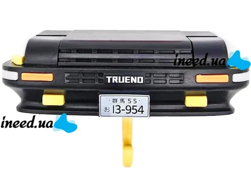 Настінний тримач органайзер для ключів у стилі Toyota Trueno AE86 з LED підсвічуванням фар, Настінна авто ключниця з 1 гачком від батарейок