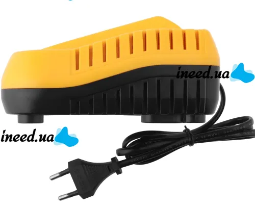 Зарядний пристрій для зарядки акумуляторів Dewalt 24V 3 контакти, Блок живлення зарядка Деволт для акумуляторної батареї 24В 2А від мережі Жовтий
