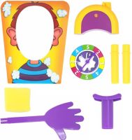 The board game Pie in the face Hasbro Pie Face B7063 for company games, The Entertaining game Cake in the face E111-11 with roulette for children and adults
