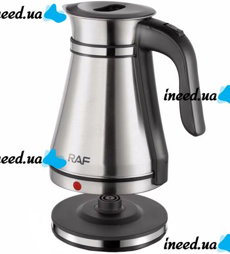 Electric kettle RAF R.7963 1.5L 1500W disc kettle in the form of a turbine, RAF tabletop electric kettle with operating indicator and auto unplugging.
