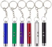LED Laser Pointer Pathfinder SL-9617 2in1 Red Laser with Battery Keychain, Laser Designator Flashlight 2LED MXKPG-003 7cm with Keychain