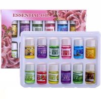 Essential Oil EOS-012 12pcs set of water-soluble essential oils with different aromas for diffuser, Essential Oil 3ml each for fragrance diffusers