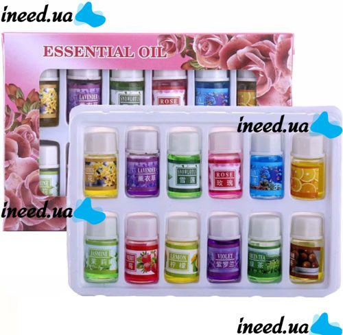 Essential Oil EOS-012 12pcs set of water-soluble essential oils with different aromas for diffuser, Essential Oil 3ml each for fragrance diffusers