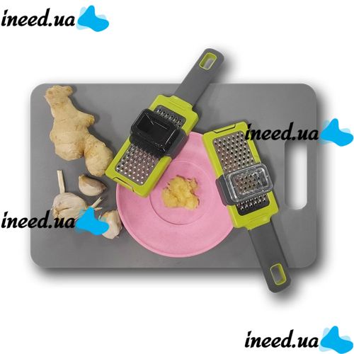 Manual Garlic Grater Functional Kitchen Gardget, Manual Kitchen Chopper, Garlic Grinder, Shredder-Grater, Presser, pres, Chocolate Cheese