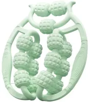 Кольцевой роликовый массажер Spirill massager AND526 для глубокого массажа тканей и мышц для шеи 15 колес, Антицеллюлитный ручной ролик для тела