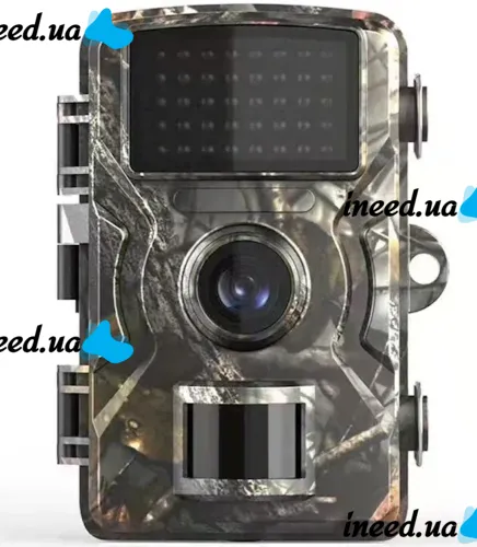 Охотничья фотоловушка Trail Wild Hunt DL-001 IP66 12mp с экраном 2" и ночным видением, Боди камера нагрудный видеорегистратор с датчиком движения