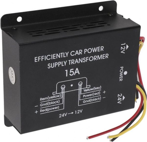 Converter Auto Inverter DC/DC 24v-12v 15A GS-D15A 180W