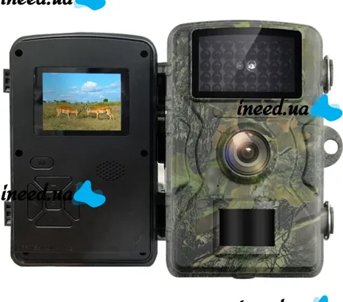 Охотничья фотоловушка Trail Wild Hunt DL-001 IP66 12mp с экраном 2" и ночным видением, Боди камера нагрудный видеорегистратор с датчиком движения