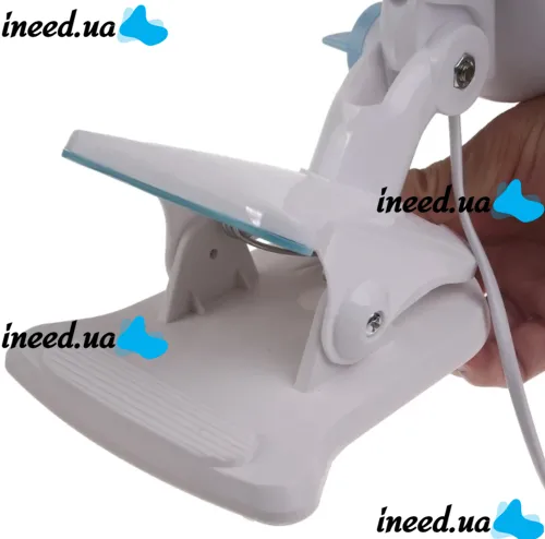 Atlafa AT-F2506 Table Mini Clip-on Fan 2 modes of operation, WX707 Air Cooler with clip-on clip 2 speeds mains power White