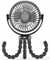 Momcozy table fan with flexible tripod for baby strollers, Rechargeable octopus air cooler with flexible mount 3 modes of operation
