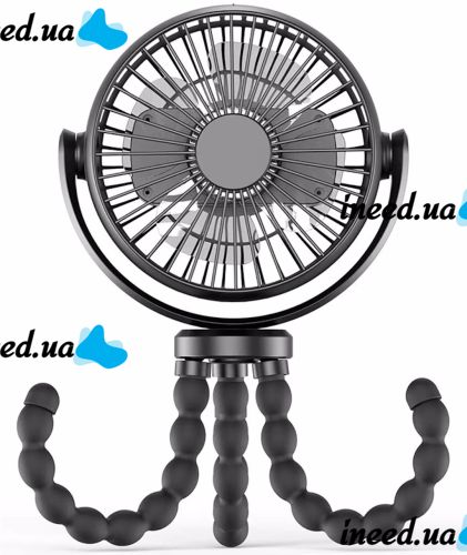 Momcozy table fan with flexible tripod for baby strollers, Rechargeable octopus air cooler with flexible mount 3 modes of operation