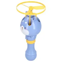 Flying Bubble Generator at the Launch of Bubble Toy with Flying Propeller, Children's Toy Spinner Blowing Soap Bubbles 80ml For Children