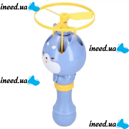Flying Bubble Generator at the Launch of Bubble Toy with Flying Propeller, Children's Toy Spinner Blowing Soap Bubbles 80ml For Children