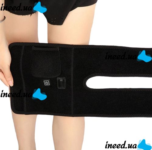 Universal Bandage Knee Warmer ThermaFix TP-02 Heated by USB, Warming Knee and Shoulder Pad 3 Modes 5V Black