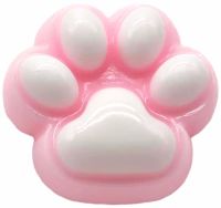Силіконова іграшка антистрес сквіш котяча лапка Squishy Toys з ворсинками для рук, Дитяча м'ялка лапа кота Моті Каваї з кульками 2410-4 для дітей