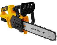 Акумуляторна ланцюгова пила DeWalt DCM565N 36V 5Ah 12" дюймів для обрізання гілок дерев 2 акумулятора, Бездротова електропила Деволт в кейсі