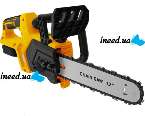 Акумуляторна ланцюгова пила DeWalt DCM565N 36V 5Ah 12" дюймів для обрізання гілок дерев 2 акумулятора, Бездротова електропила Деволт в кейсі