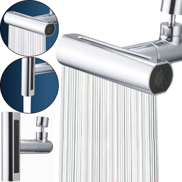 Универсальная насадка аэратор на смеситель Водопад Shower Head AND527 Поворотная головка распылитель на 180 градусов 4 режима для смесителя для кухни