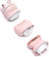 Wireless Epilator VGR V-733 6 in 1 5W Rechargeable Female Depilator with Backlight for Facial and Body Hair Removal with USB Nozzles Pink
