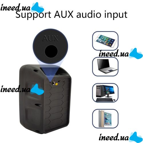Portable Wireless Speaker Suitcase ESS-105 with LED Backlight USB, SD, FM, AUX Bluetooth with Light Music Rechargeable Music, Mini Suitcase
