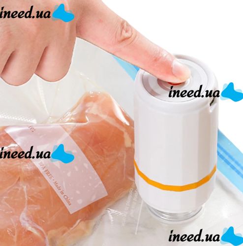 Vacuum Sealer XL-709 Cordless Vacuum Packer for food packaging and food storage, Mason Jar Vacuuming Kit