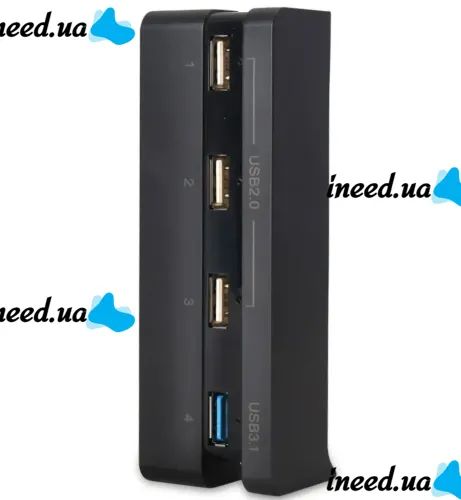 Універсальний Usb Hub dobe PS4 Slim Концентратор на 4 порти для ігрової приставки Sony Playstation, Юсб Хаб розгалужувач для периферійних пристроїв