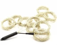 Indoor LED Garland Ponytail 200LED Diodes 2M 10 Strands Warm White For Home Garland Dew 10 Strings of 2 Meters USB Warm White