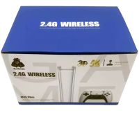 PS5 style HDMI Game Stick M15 PS1 mini console with 20000 built-in games with 2 wireless joysticks, Children's 64GB 4K console with controllers White