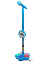 Kid Star Microphone 5350A for Kids—Adjustable Stand with Backlight, Karaoke with Sound Effects, and MP3—For Children Ages 3 and Up—Blue