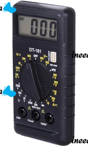 Компактний міні цифровий мультиметр Digital DT - 181 Автоматичний кишеньковий mini тестер напруги, сили струму з дисплеєм і індикатором DT181