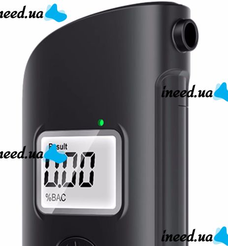 Кишеньковий алкотестер Breath Alcohol Tester MR689 з мундштуками і LCD дисплеєм, персональний алкометр дихання аналізатор спирту HA - 170 від батарейок