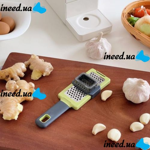 Manual Garlic Grater Functional Kitchen Gardget, Manual Kitchen Chopper, Garlic Grinder, Shredder-Grater, Presser, pres, Chocolate Cheese