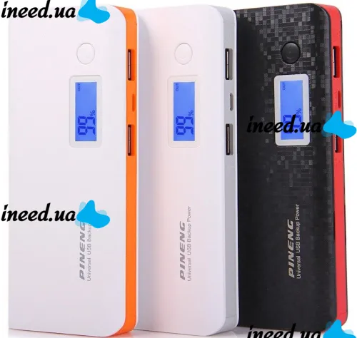Portable charger PINENG PN-968 Power Bank 10000 mah with LCD display