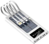 Charger Power bank YM-485 Solar 10000 mAh with a set of cables 4in1 External solar battery Type-C microUSB Lightning