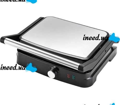 Electric Grill Opera OP-205 Pressure Cooker for Meat and Vegetables with Non-stick Coating 3200W, Multi-maker Sandwich Maker Compact Grill Silver